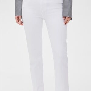 Frame Denim White Le Sleek Straight Jeans